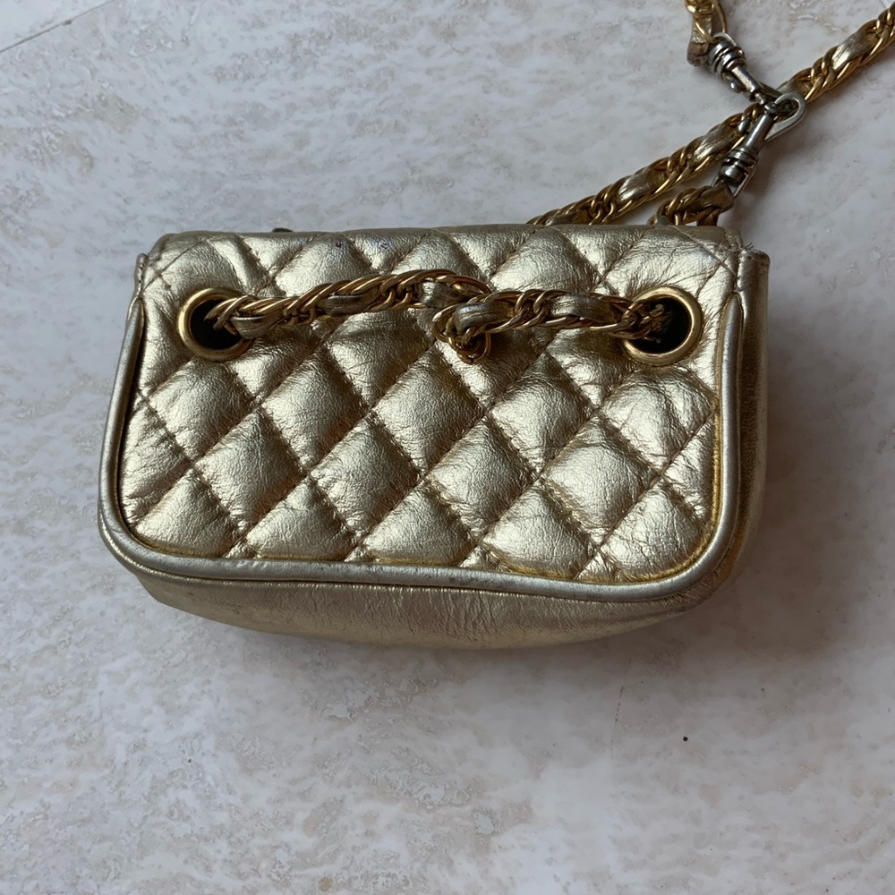 French Design Inspired Quilted Leather Crossbody Purse - Picture 3 of 6